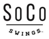 Logo for SoCo Swings featuring the word 