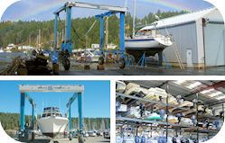 Boatyards including boat repair, boat maintenance, boat storage