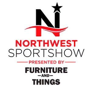 Northwest Sportshow, presented by Furniture & Things Logo for Northwest Sportshow, presented by Furniture & Things, features a black