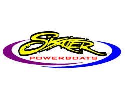 A logo for a company called skater powerboats.