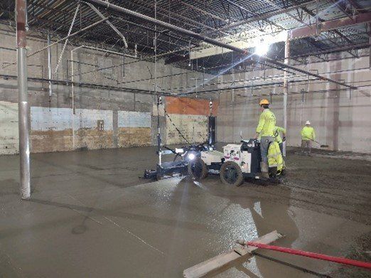 Man Polishing Concrete — Wilmington, OH — TH Solutions, LLC