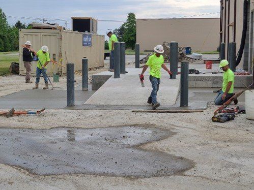 Workers Working on Commercial Concrete — Wilmington, OH — TH Solutions, LLC