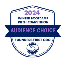 Kelly Johnson with IREP wins Audience Choice Award in Founder's First CDC bootcamp pitch competition