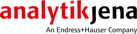 Analytik Jena logo in red and black with the tagline “An Endress+Hauser Company”