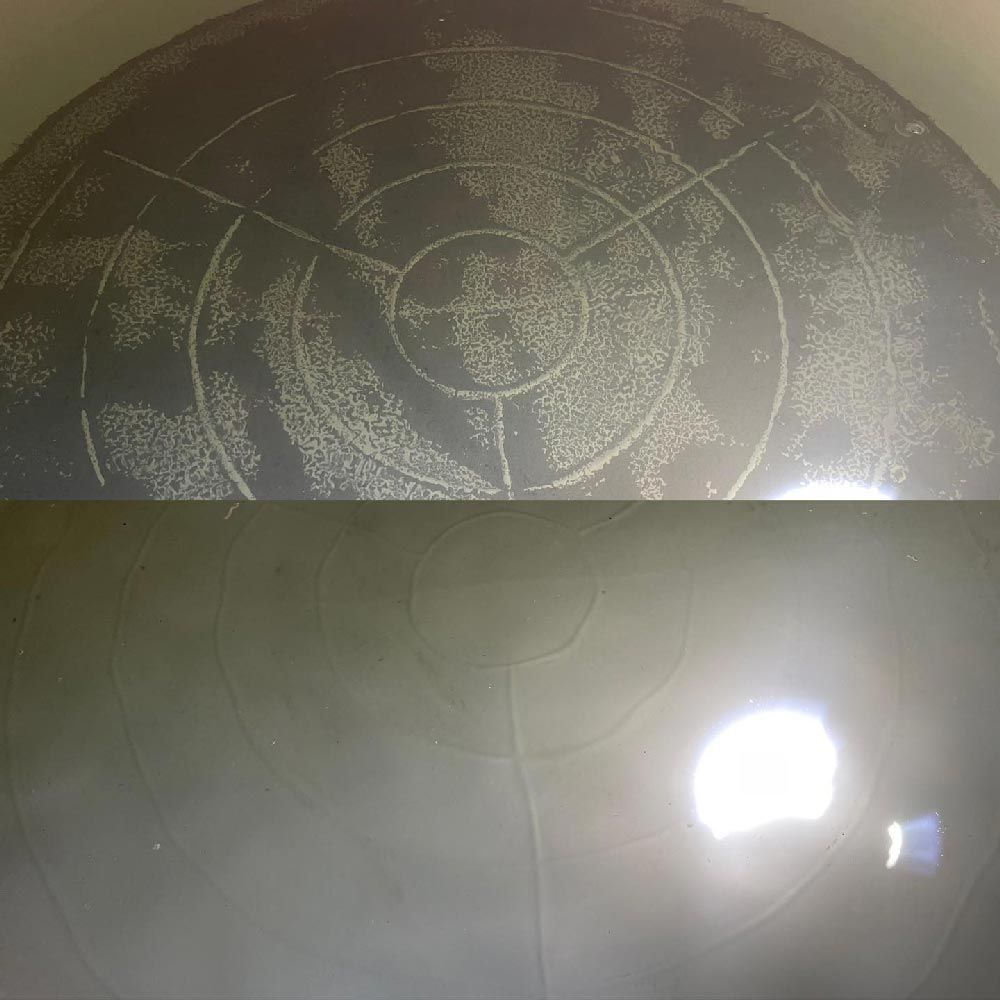 Before and After Water Tank Cleaning — CQ Water Tank Cleaning in Berserker, QLD