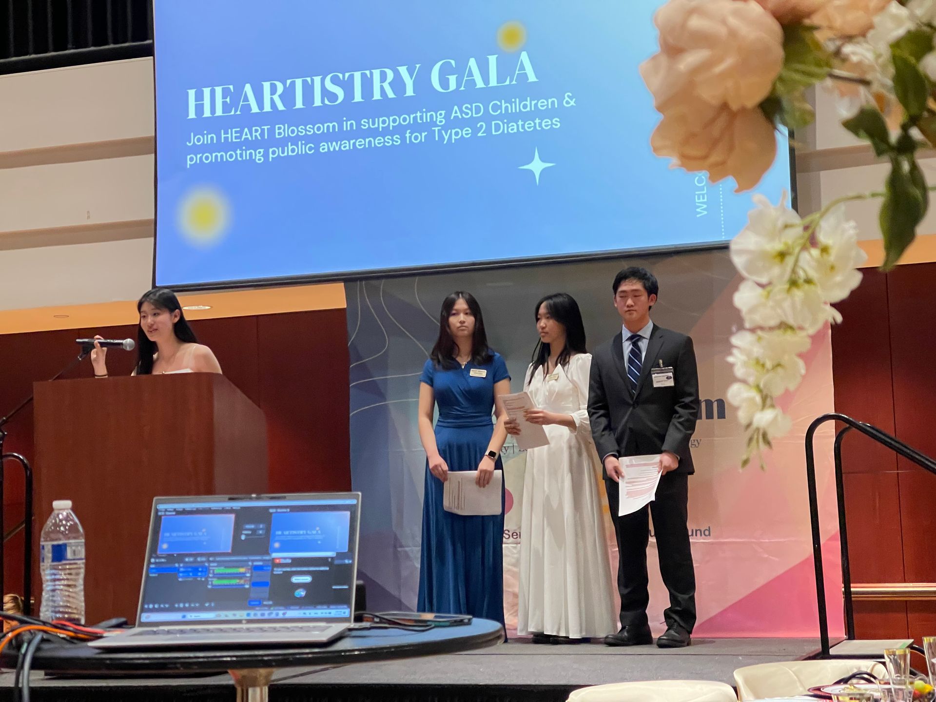 People on stage at the 