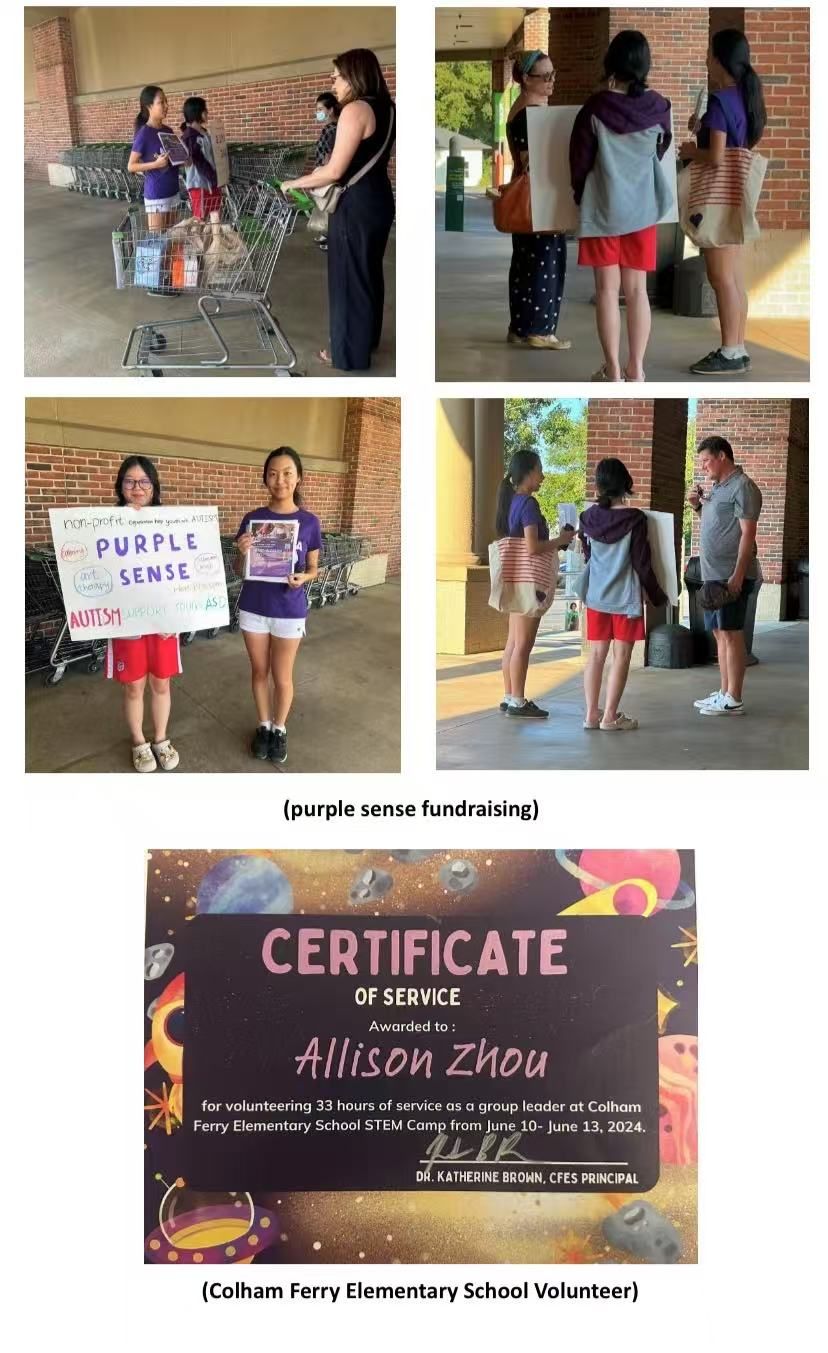 Students holding signs promoting the
