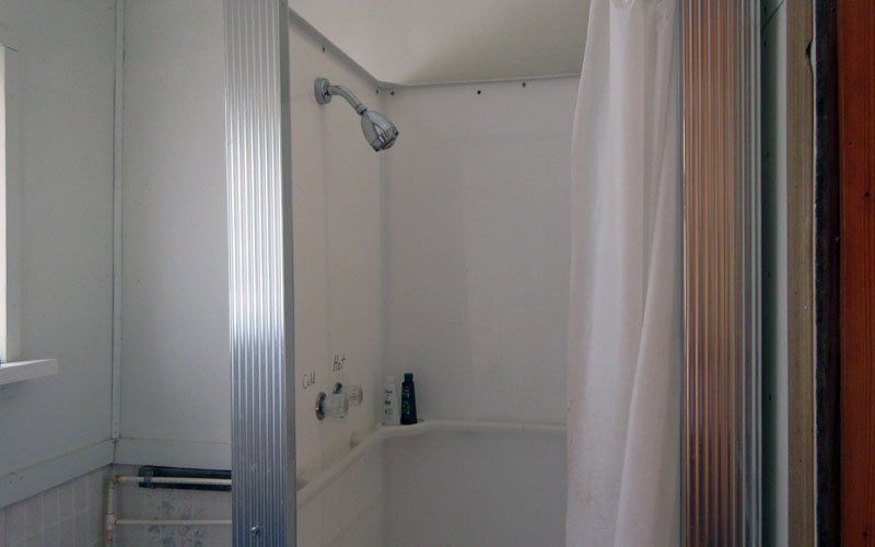 Shower in Large Cabin