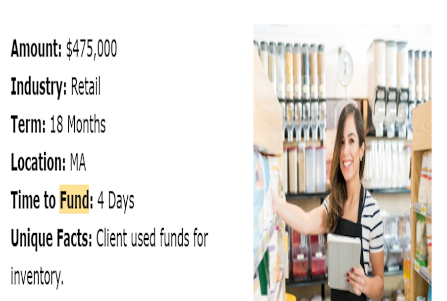 A woman in an apron is holding a tablet in a store