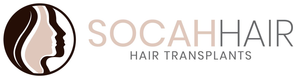 A logo for socah hair advanced hair transplants