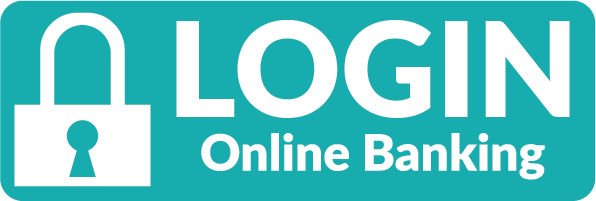 A logo for login online banking with a padlock