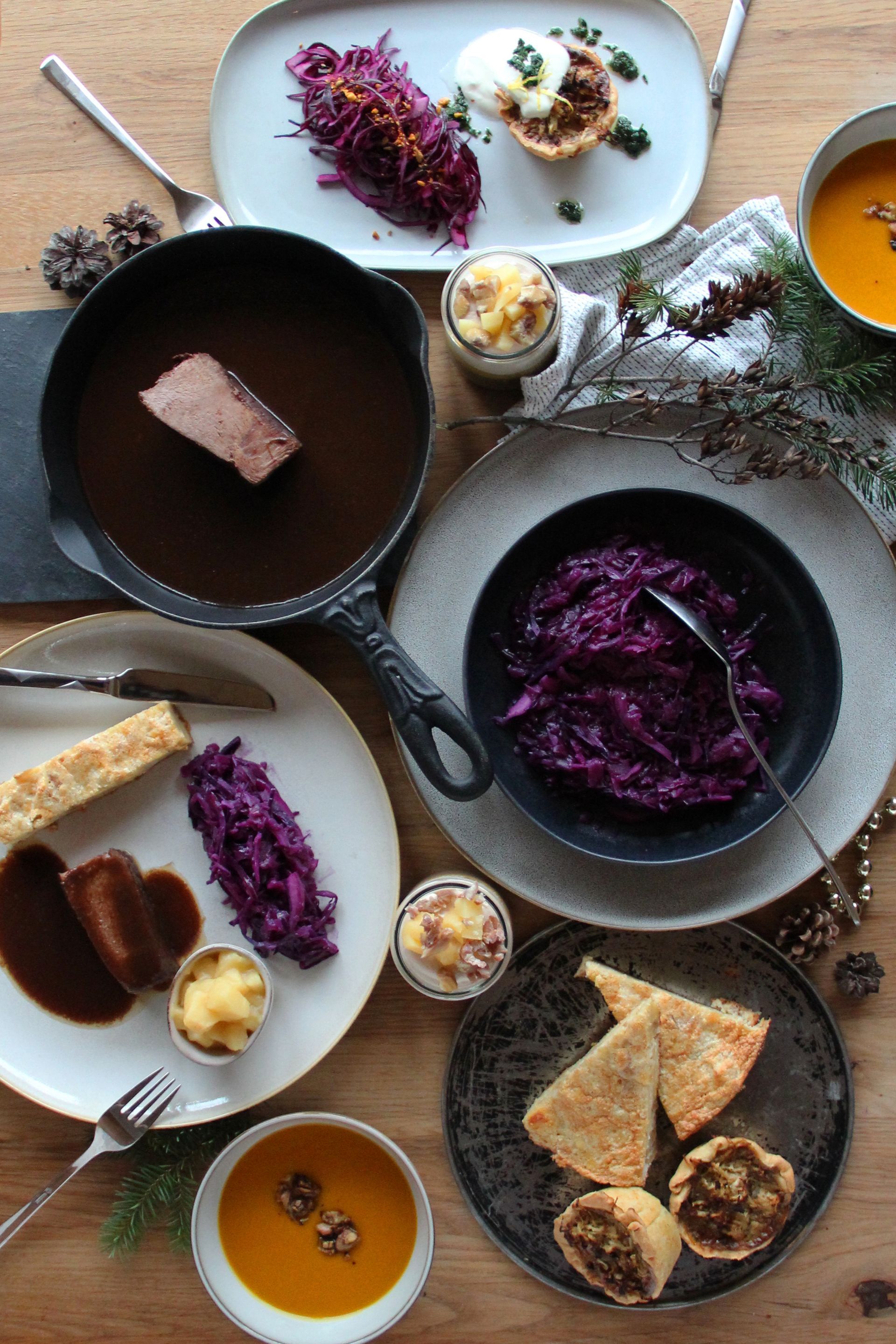 Weihnachtsmenü_Flatlay