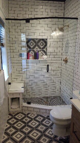 Frameless Shower Enclosure With Header — Fort Collins, CO — Ram Glass Service