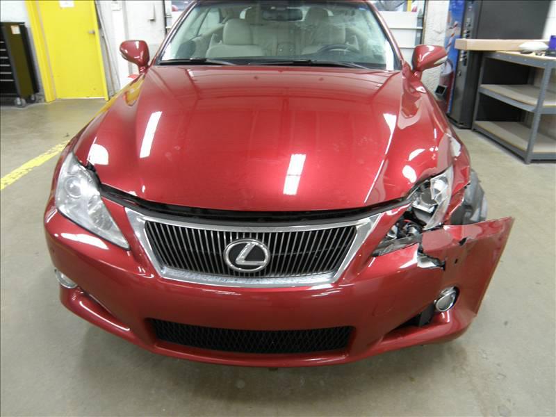 Red Car with Dent on Left Side — Grand Rapids, MI — Bobs Collision Service