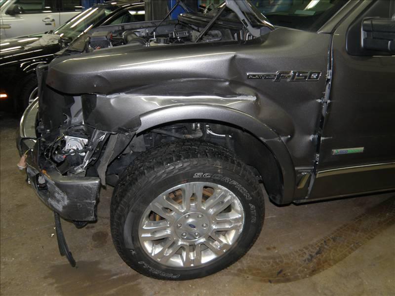 Crashed Black Car — Grand Rapids, MI — Bobs Collision Service