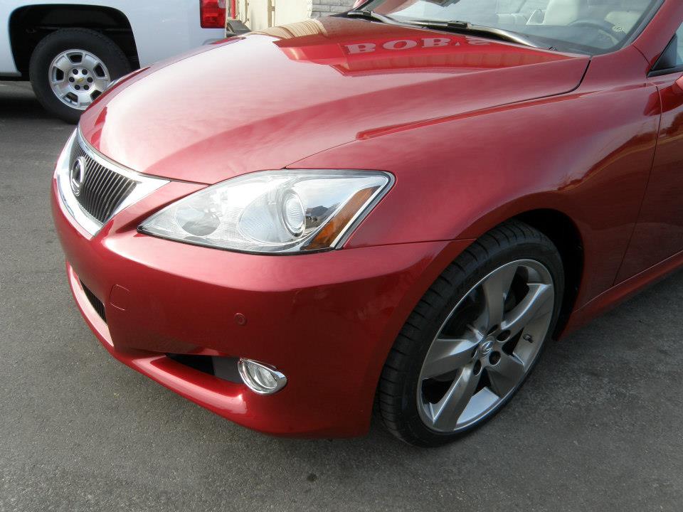 Clean and Dent-Less Red Car Front — Grand Rapids, MI — Bobs Collision Service