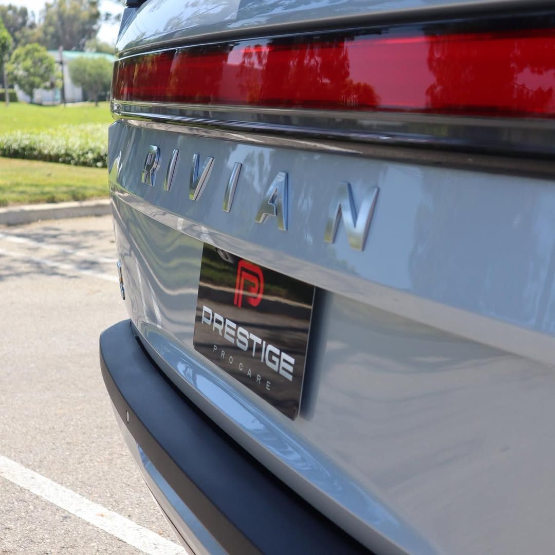 vehicle with paint protection film parked outside