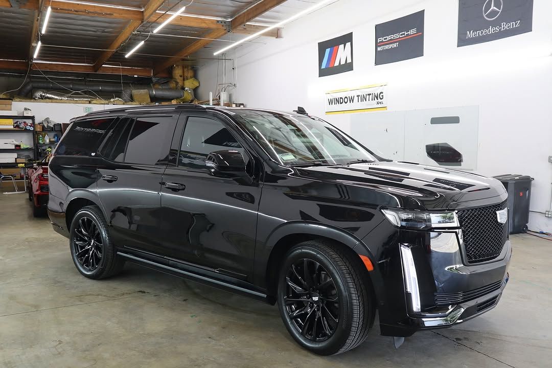 ceramic coated vehicle parked indoor