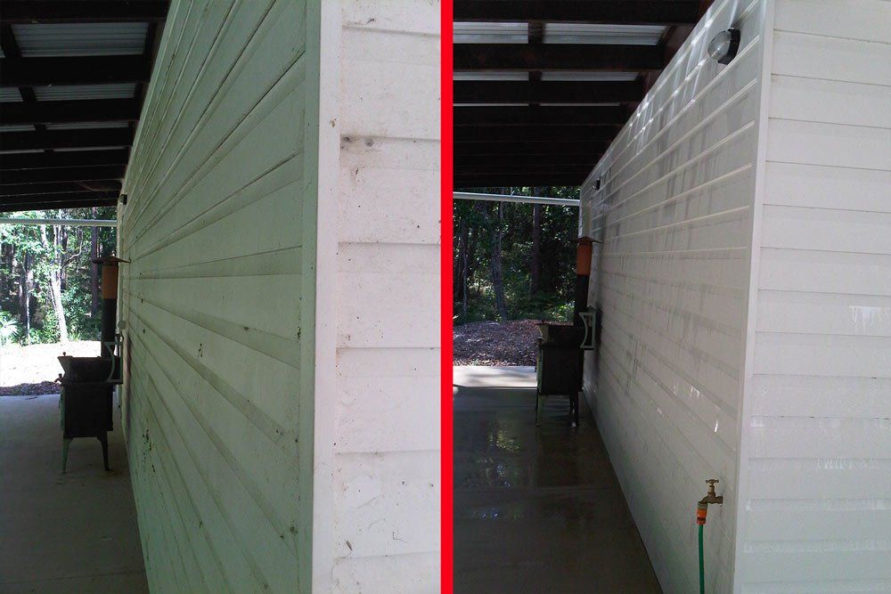 before and after house siding