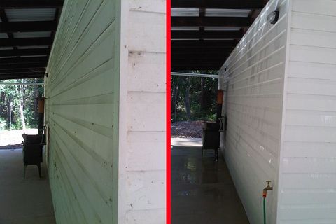 before and after house siding