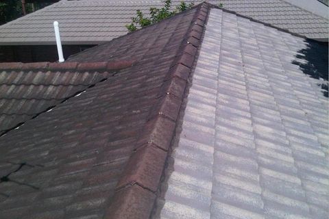 terracotta roof cleaning