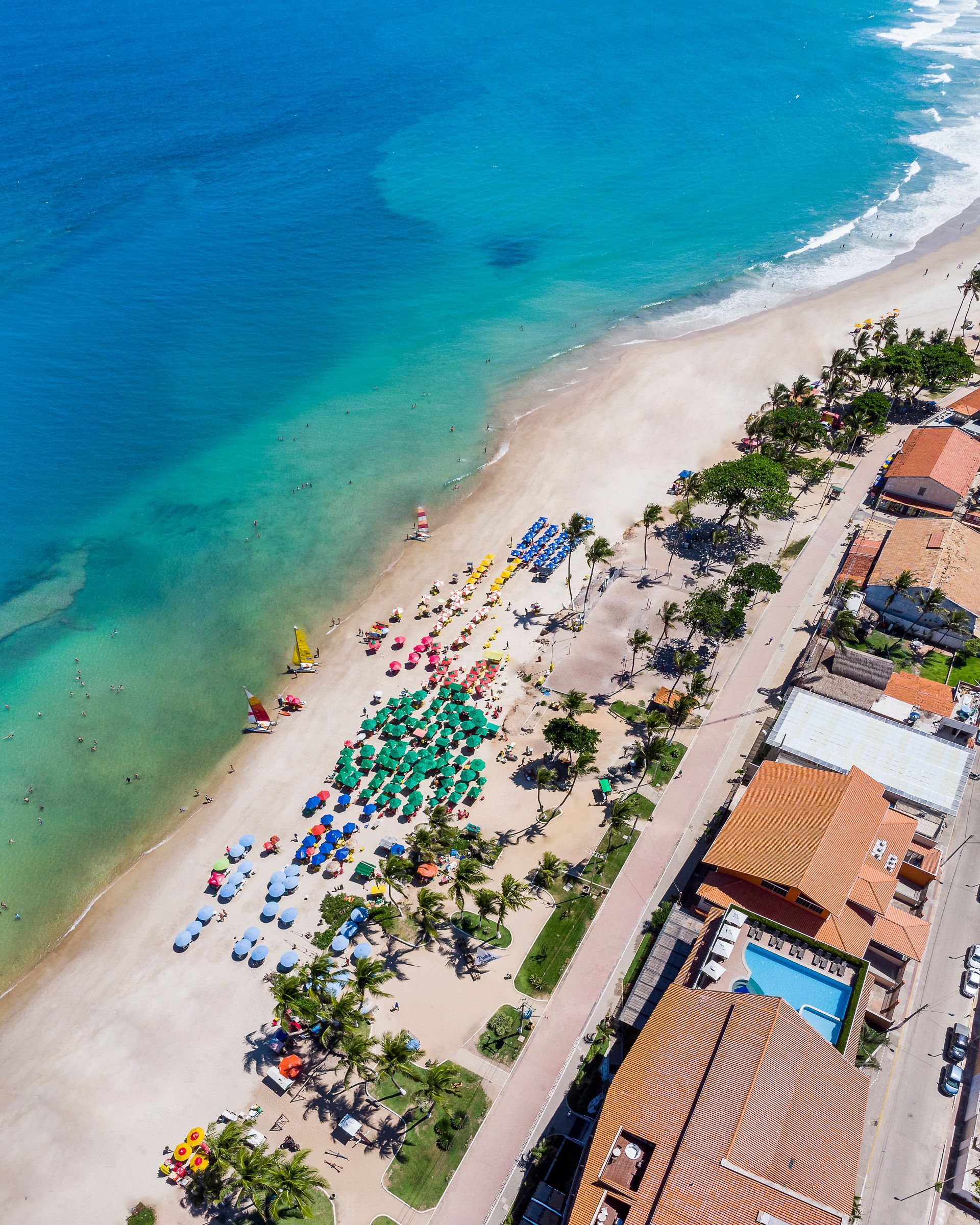 Foto aérea da Praia do Francês