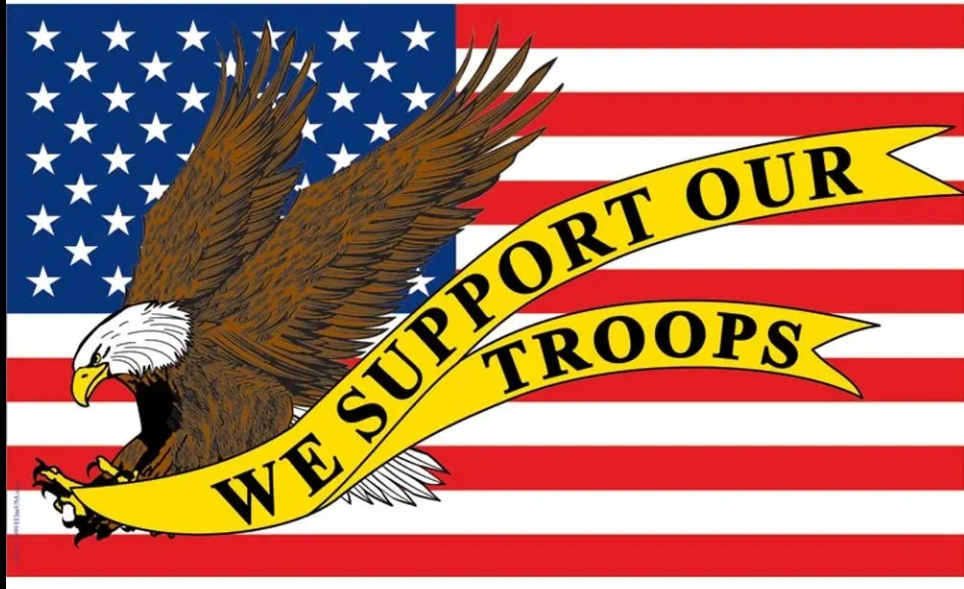 support the troops logo