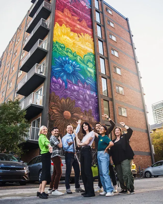 Mural Title “Pride In Bloom” By Kat Simmers