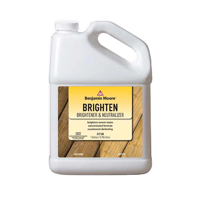 A gallon of benjamin moore brighten brightener and neutralizer
