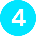 Blue graphic with a downward-pointing triangle, a square with a circle inside, and an exclamation mark in a circle.