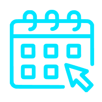 Blue outline of a car with a lightning bolt symbol, indicating an electric vehicle.