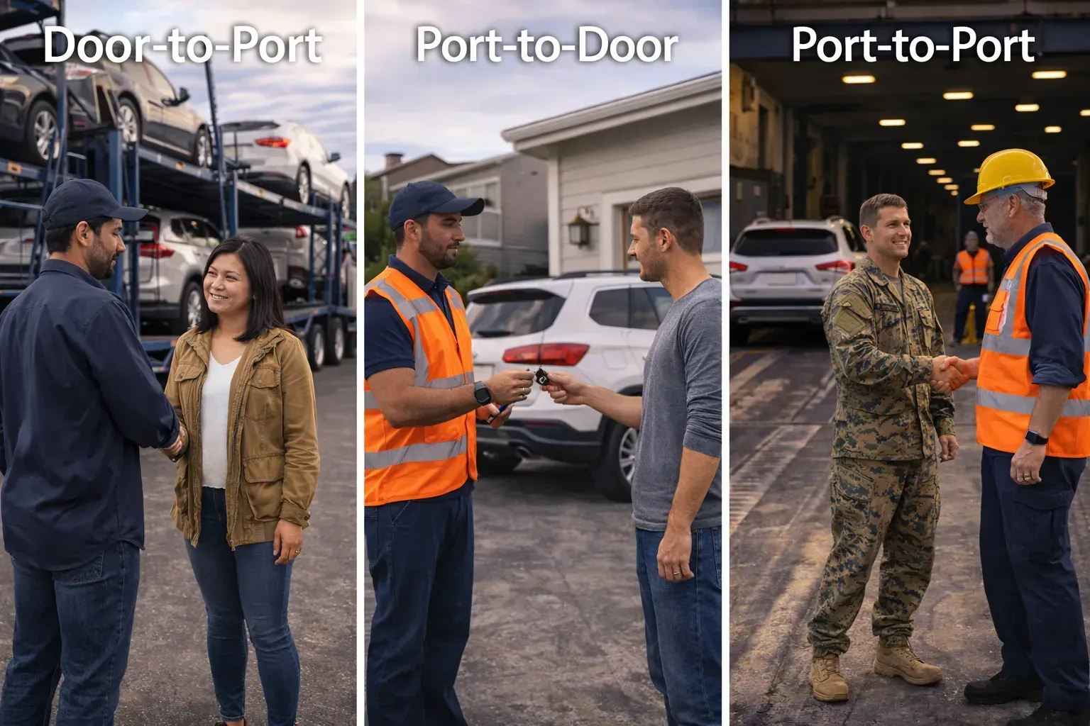 Door-to-Port vs Port-to-Door vs Port-to-Port Car Shipping Hawaii