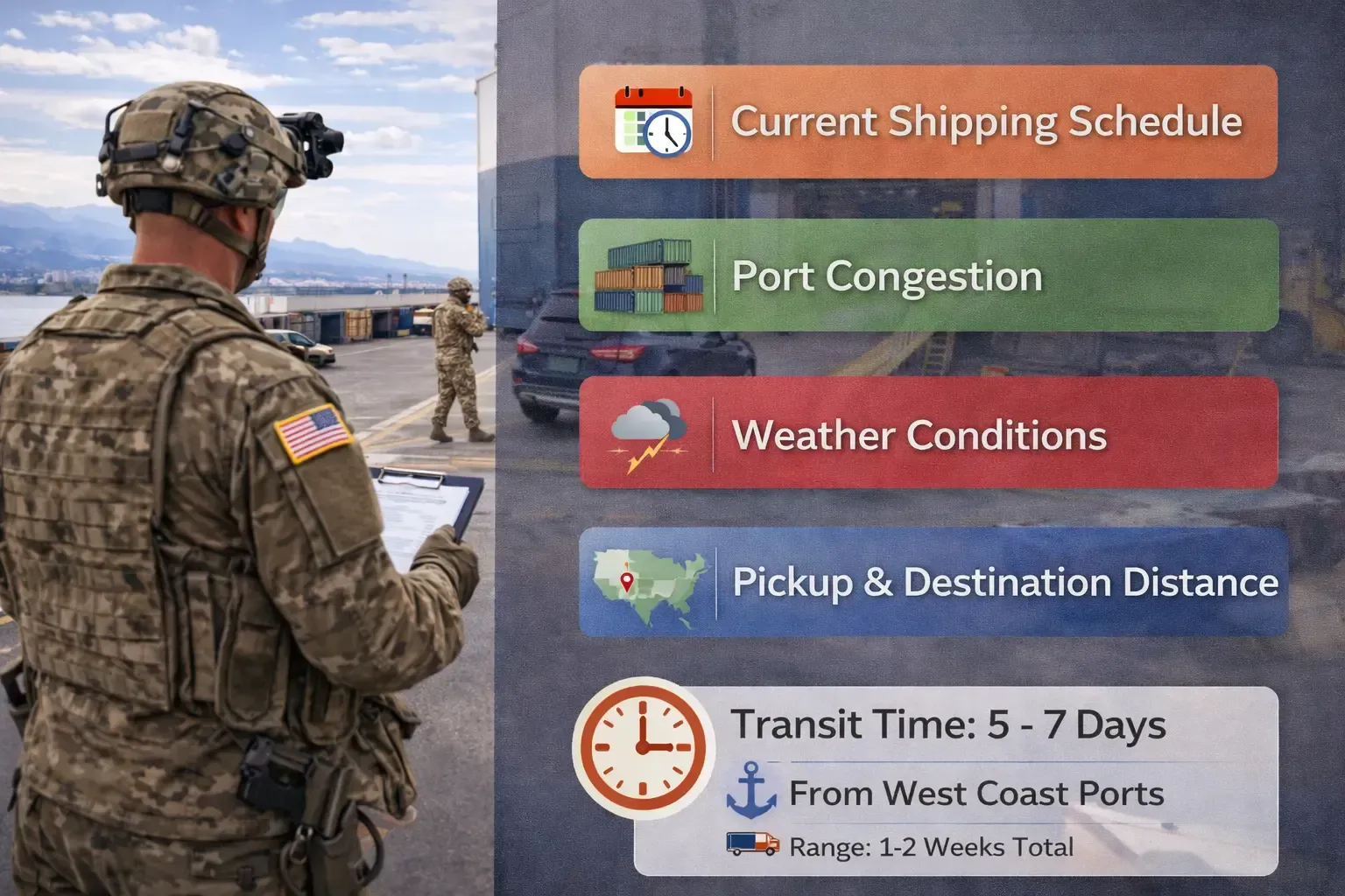 Factors That Affect Car Shipping Time