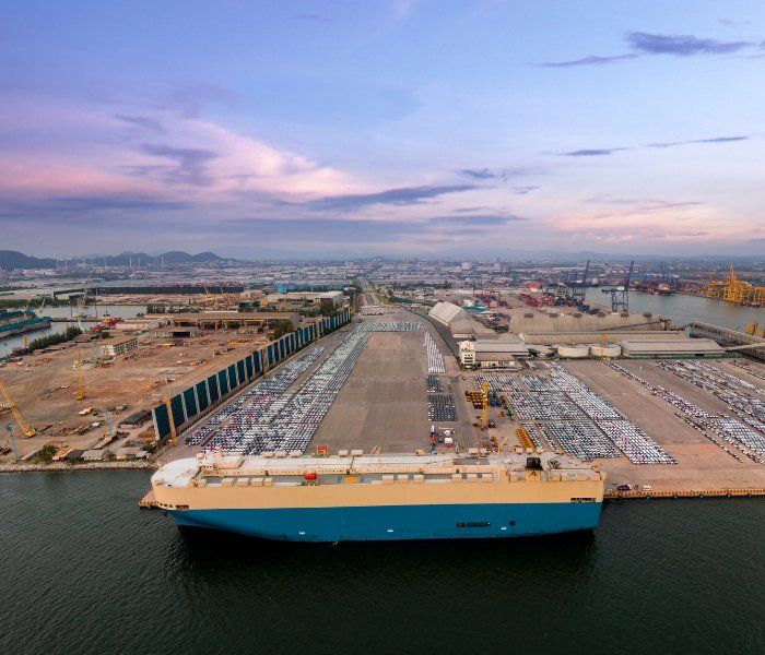 Matson Ship Awaiting to be Loaded | Car Shipping Hawaii