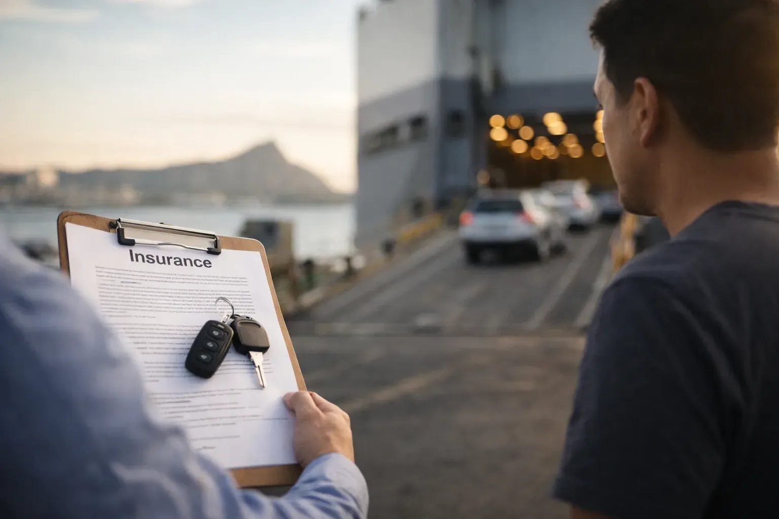 Hawaii car shipping insurance check during vehicle pickup
