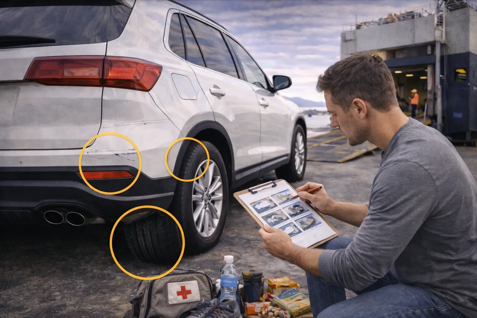 Vehicle Inspection Before Shipping
