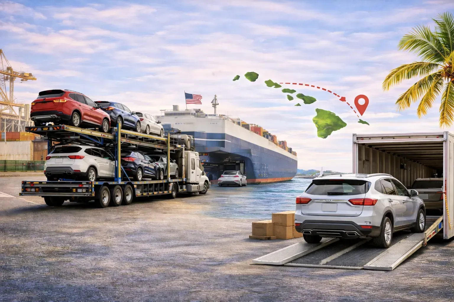 Vehicles Shipped to Hawaii