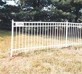 White Metal Fence — Vinton, VA — Viking Fence Company Inc.