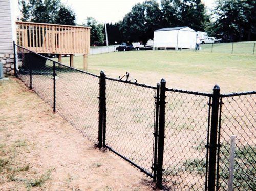 Black Vinyl Chain Link Fencing — Vinton, VA — Viking Fence Company Inc.