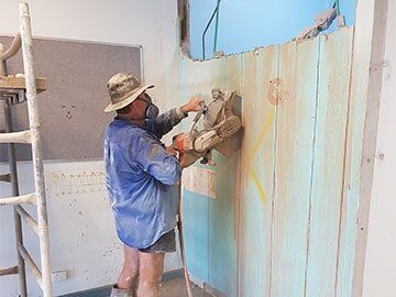 Wall Sawing inside the Nightcliff Police Station