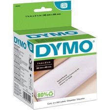 A box of dymo labels is sitting on a table.
