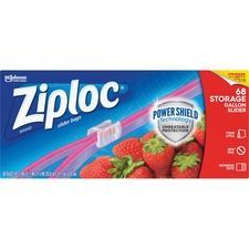 A box of ziploc bags with strawberries on it.
