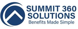Summit 360 Solutions logo: dark blue circular icon with an upward-pointing triangle inside, with text "SUMMIT 360 SOLUTIONS" and tagline.