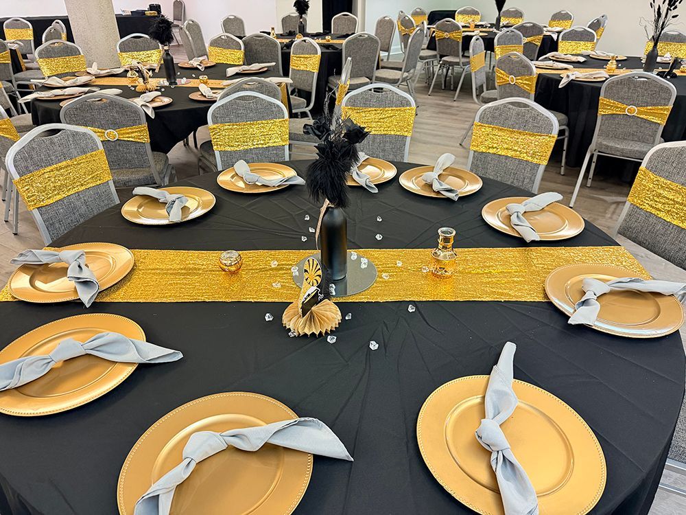 Large event space set up for a celebration 15