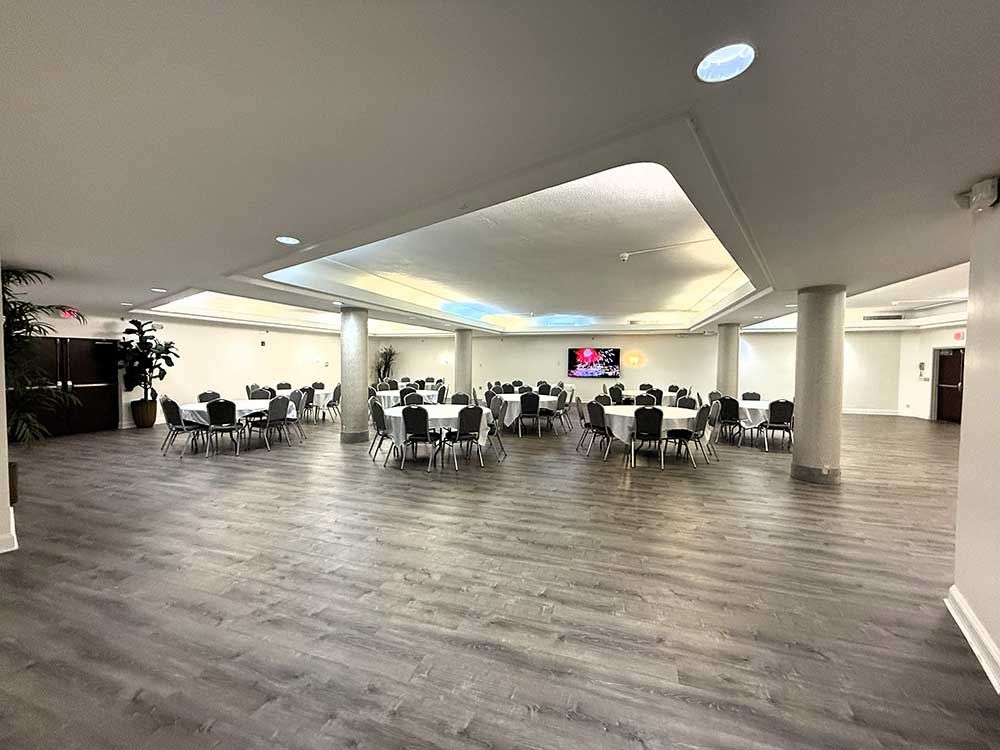 Large event space set up for a celebration 4