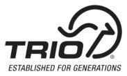 TRIO logo with stylized design; text below: