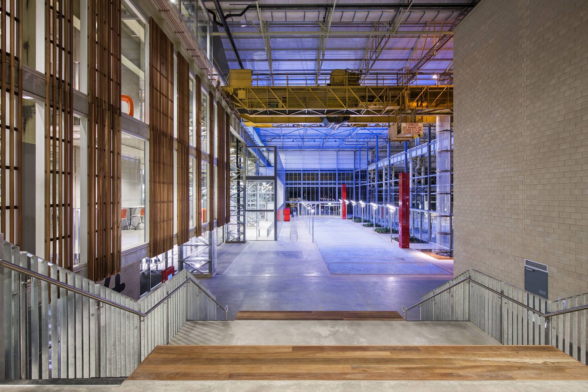 A large building with stairs leading up to it.