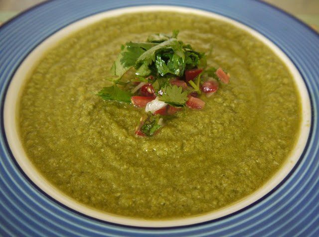 Paleo Chicken soup with chili salsa