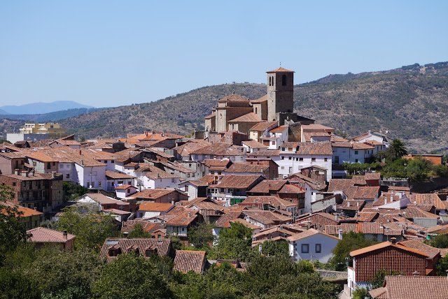 View of Hervás Spain