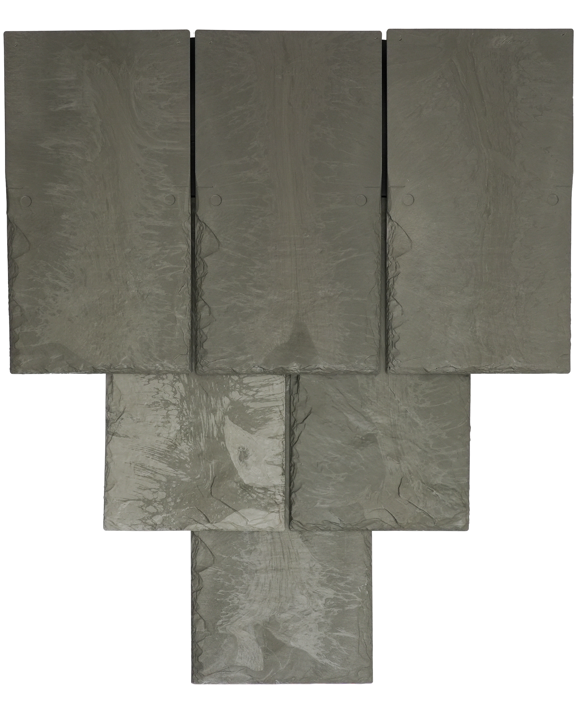 Graphite slate roof tile sample